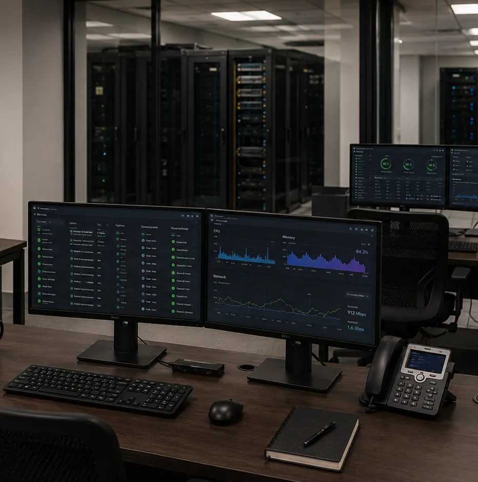 Centro de operaciones y monitoreo de infraestructura tecnológica